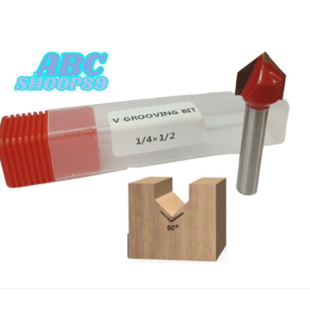 Router bit V groove bit 90° derajat