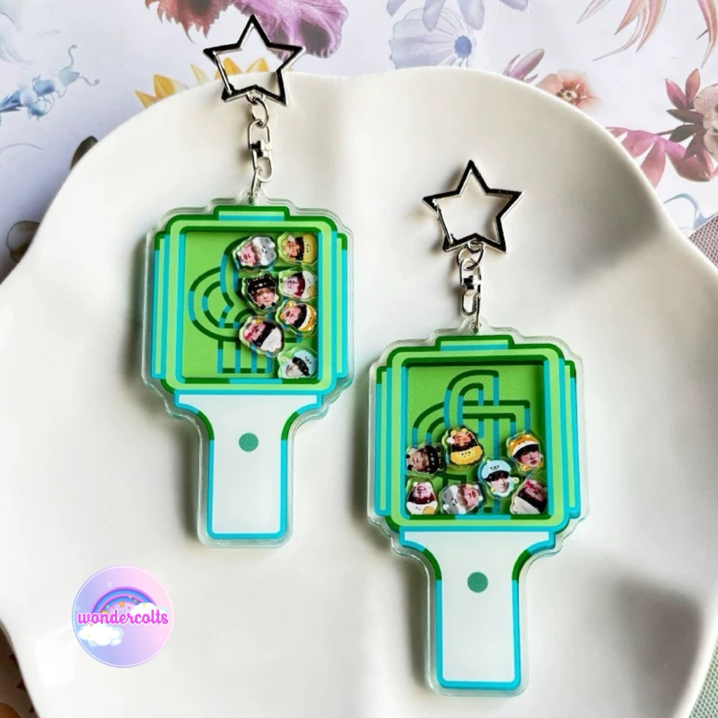 NCT Dream Keychain Shaker Lightstick Acrylic | Gantungan Kunci Kpop NCTzen