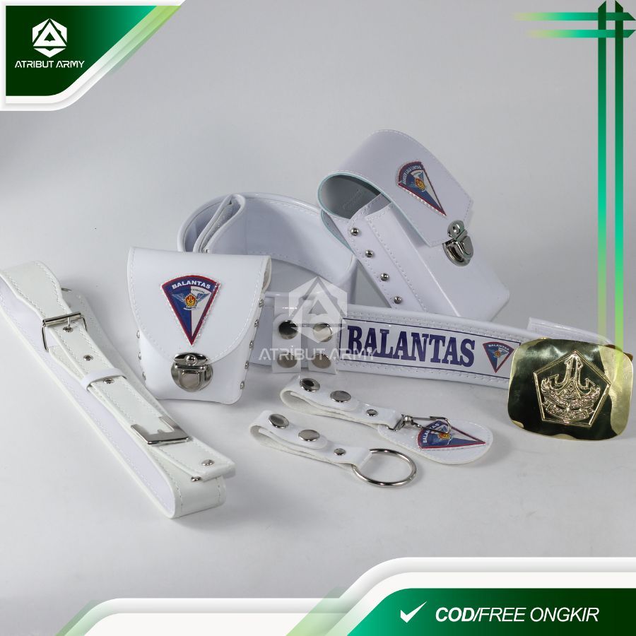 Sabuk / Kopel Banser Balantas Fullset + Kepala Bangkol , Ikat Pinggang PDL Balantas Banser