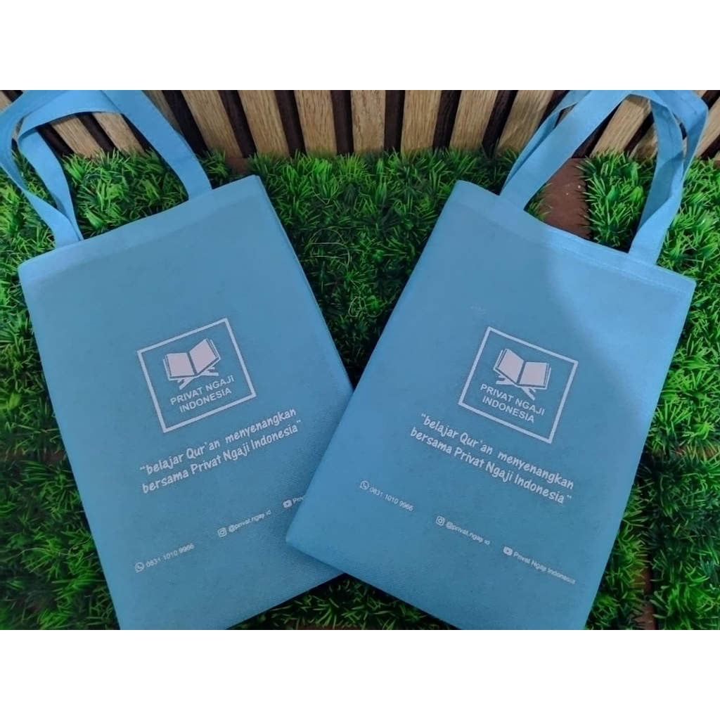 TAS GEPENG SABLON PROMOSI / TAS BIMBEL ANAK