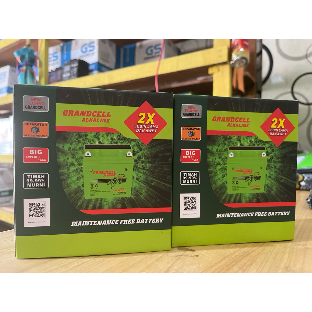AKI MOTOR KERING ALKALINE AM5Z3BL untuk motor supra, Vega Z R, Mio Sporti, Poswan, Astrea
