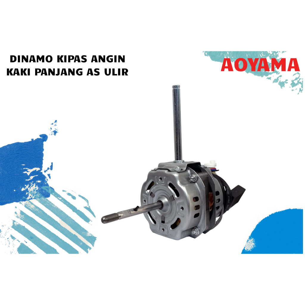 DINAMO KIPAS ANGIN TORNADO AOYAMA KAKI PANJANG AS ULIR MESIN KIPAS ANGIN BESI 16-18inch