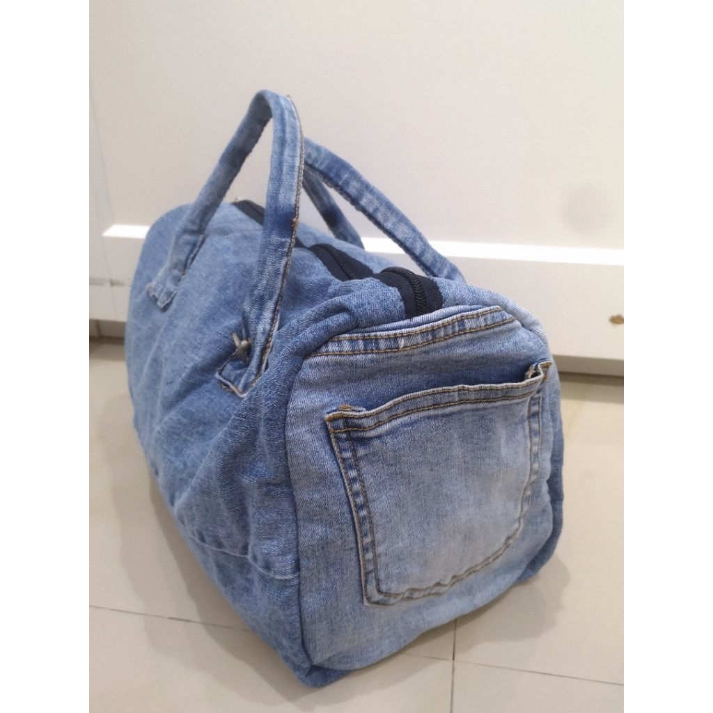 handmade denim speedy bag