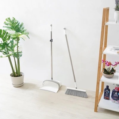 Sapu Lantai Set Gagang + Pengki - Sapu Lantai Modern Minimalis Premium Quality
