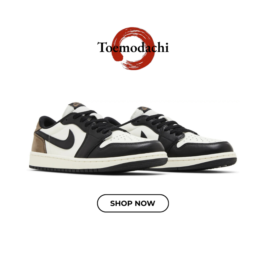 Toemodachi. - Sepatu Sneakers Air Jordan 1 Low OG Dark Mocha Brown Authentic