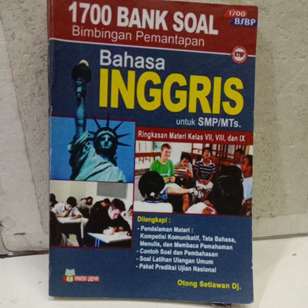 Buku 1700 Bank Soal Bimbingan Pemantapan Bahasa Inggris untuk SMP