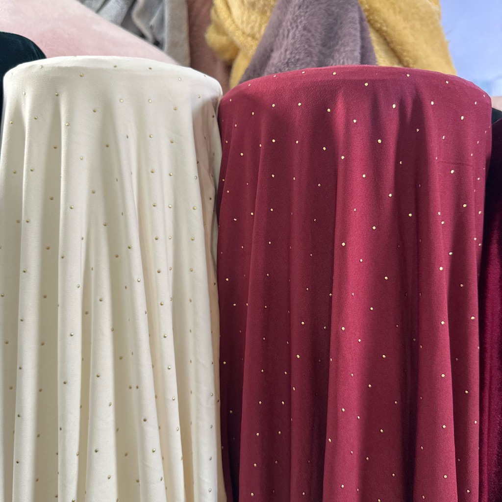 Kain Jersey Polkadot Motif - Kain Jersey Import Premiumi - Kain Jersey Meteran