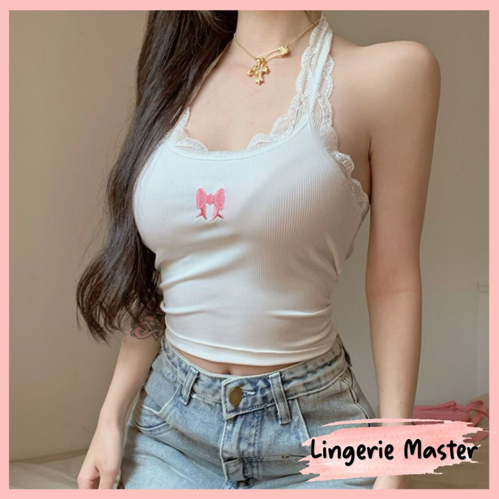 [ LINGERIE MASTER ] - (T-167) Tank Top Wanita Korean Sexy Tanpa Kawat Tanktop Premium Import