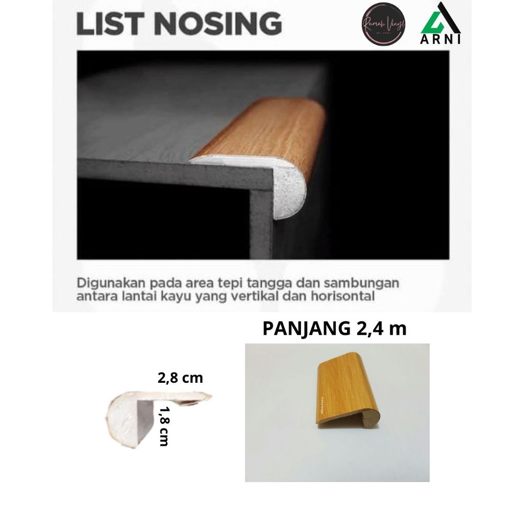 LIS NOSING PVC | STEP NOSING | LIS TANGGA