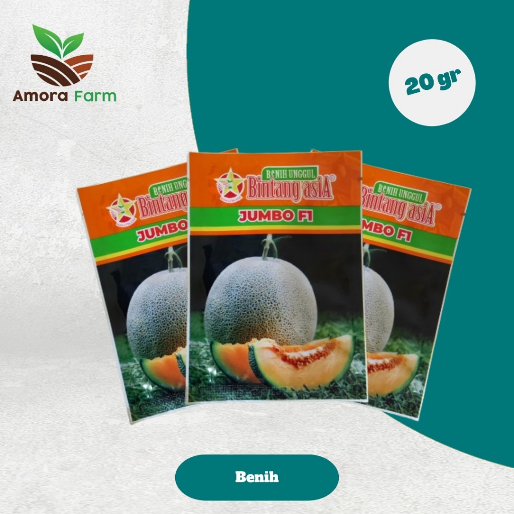 BENIH MELON JUMBO F1 CAP BINTANG ASIA 20GR