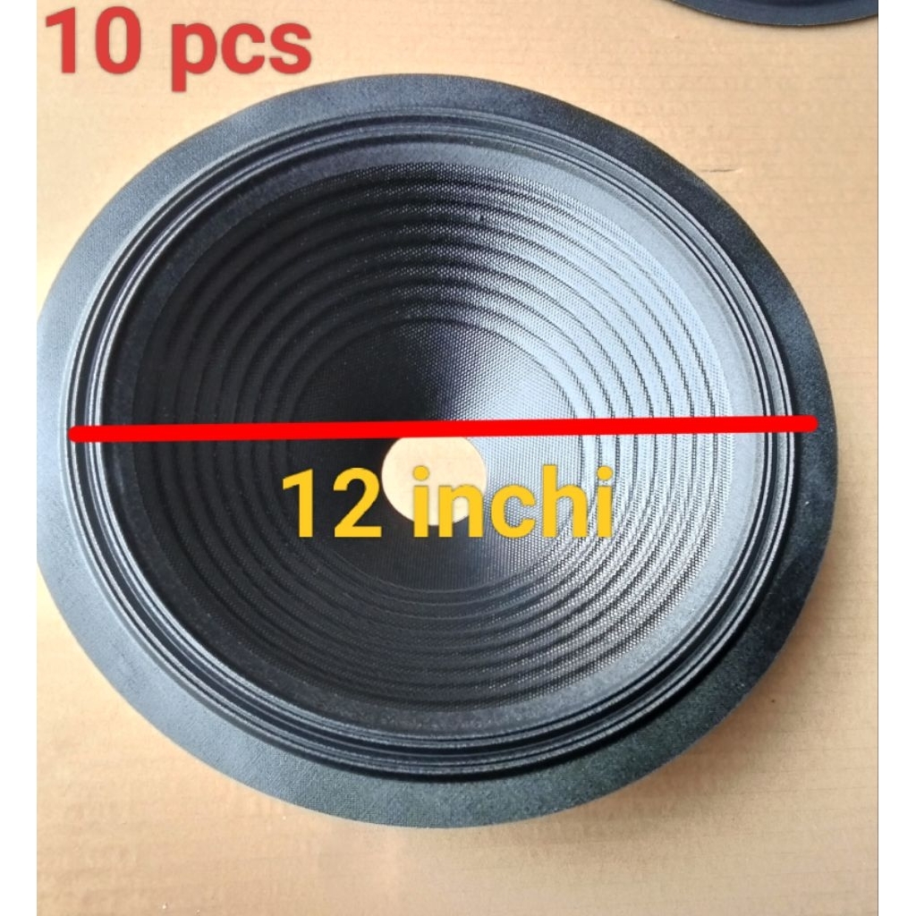 10 pcs daun speker 12 inch fullring 4,6 cm