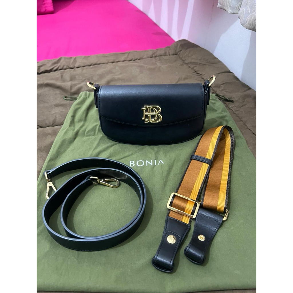 tas hitam bonia preloved 3 in 1