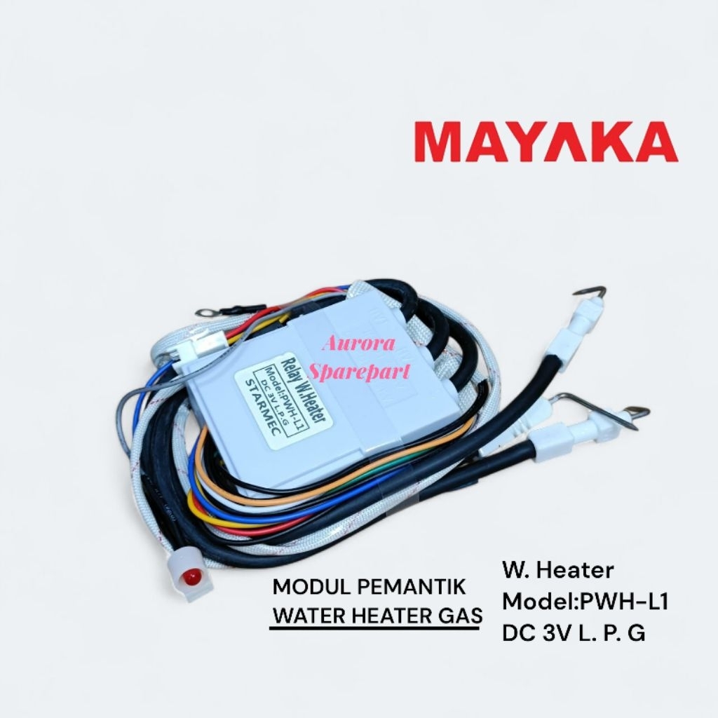 Modul pemantik water heater Gas MAYAKA Relay W. Heater produk suku cadang high quality