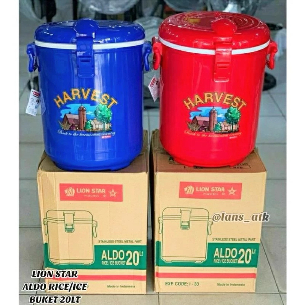 Termos nasi / RICE BUCKET ALDO 20 LITER LION STAR / harvest / Aldo / 20 Liter / termos nasi es