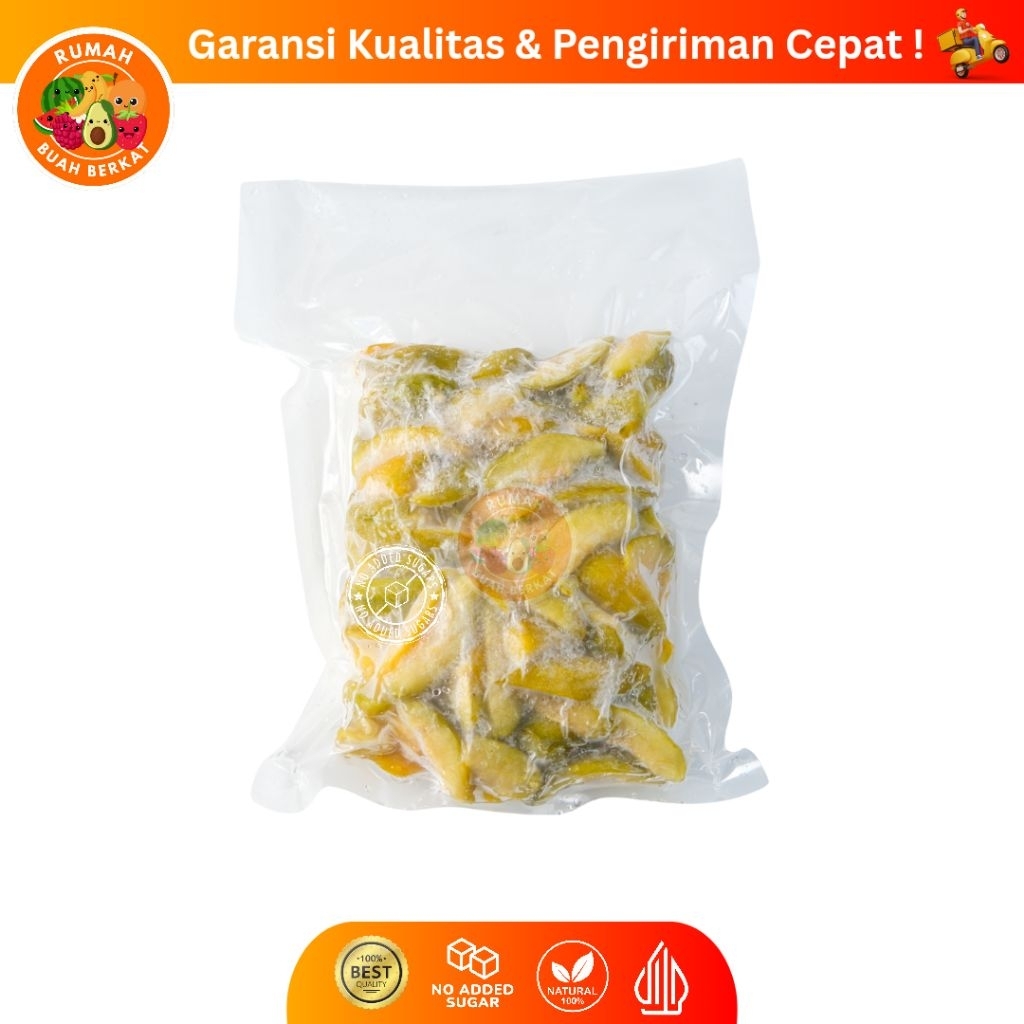 Buah Kedondong Frozen / Kedondong Beku Premium Tanpa Biji / Buah Kedondong Kemasan 1 Kg