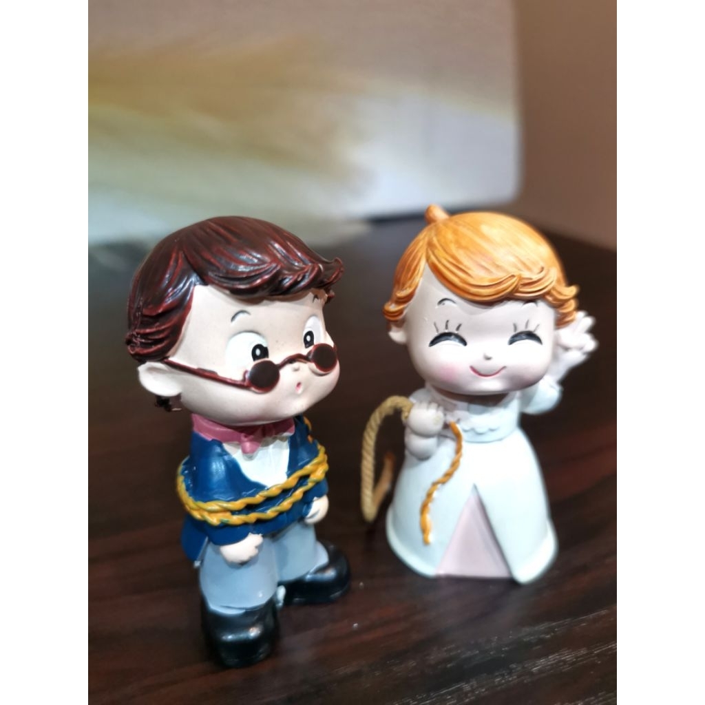 Pajangan Cute Couple Wedding Hiasan Kamar Pengantin Sangjit Decor Teapai Paitu