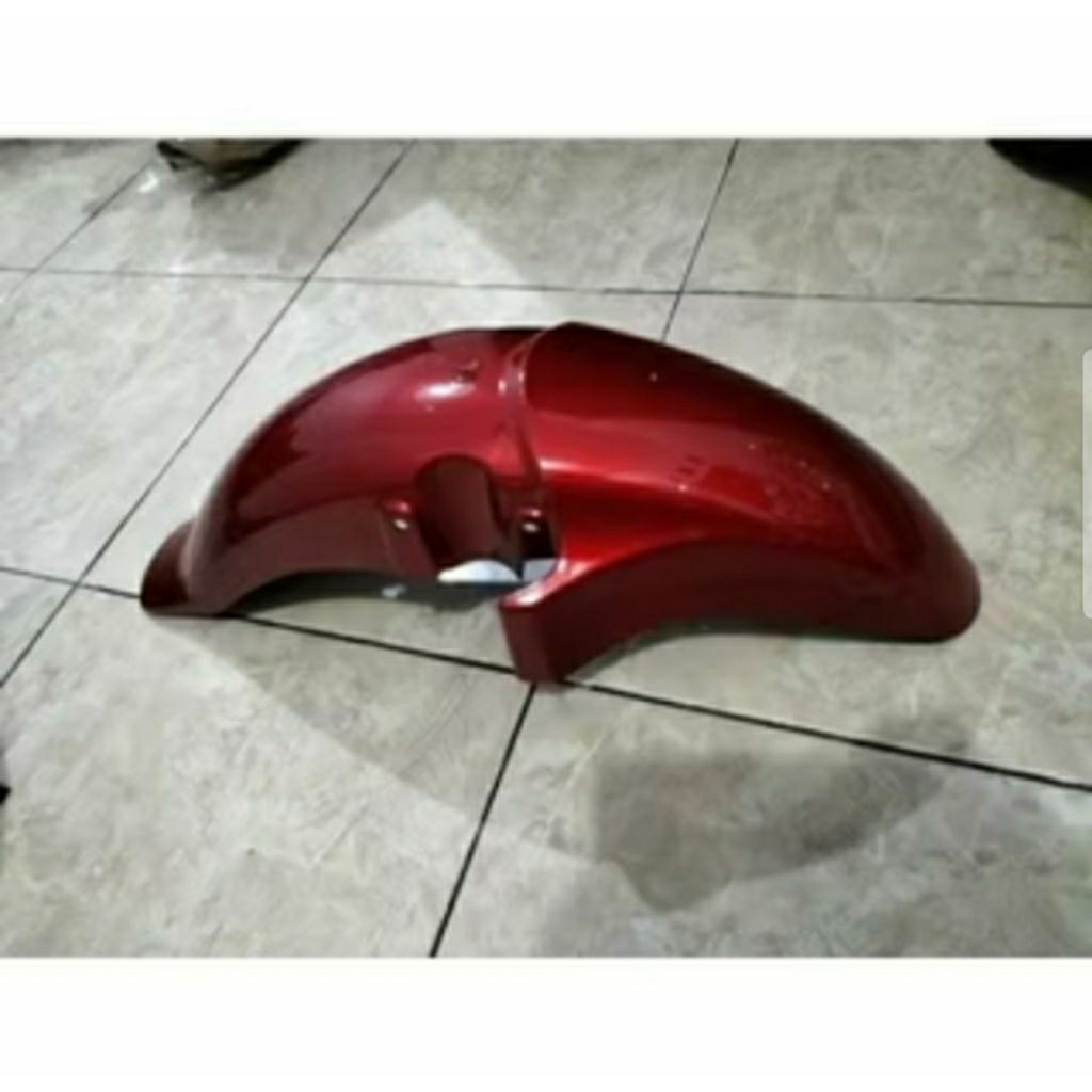 spakbor slebor depan Mega pro Primus warna merah