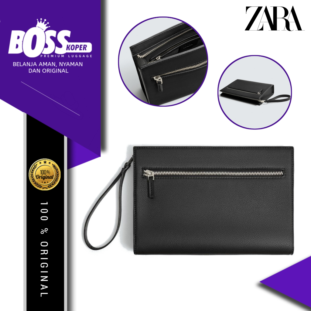 Clutch bag pria ZARA tas hand bag  casul formal slim