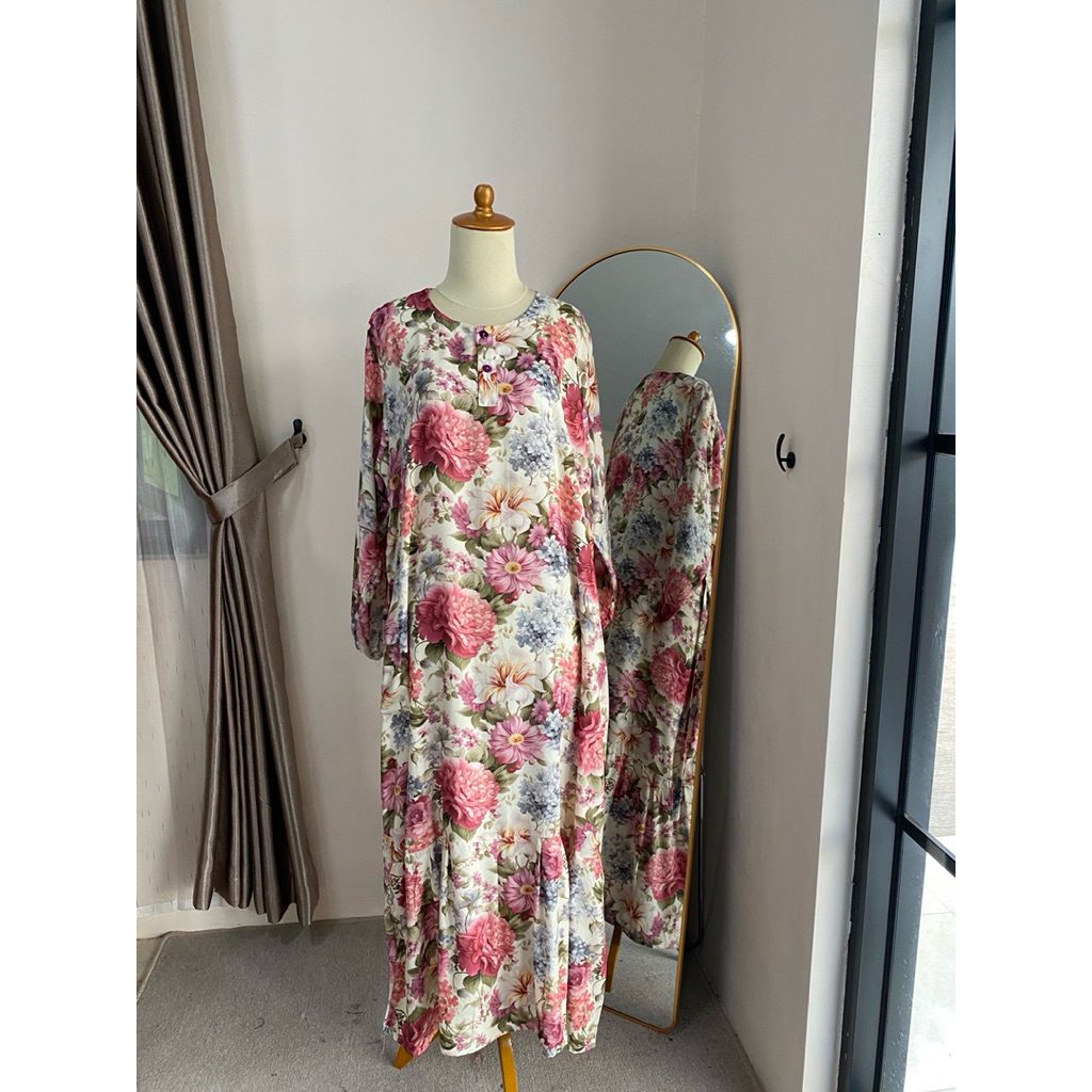 NESTUFF GAMIS RUFFLE GAMIS RAYON JUMBO BUSUI BUMIL FRIENDLY GROSIR DASTER JEMBER