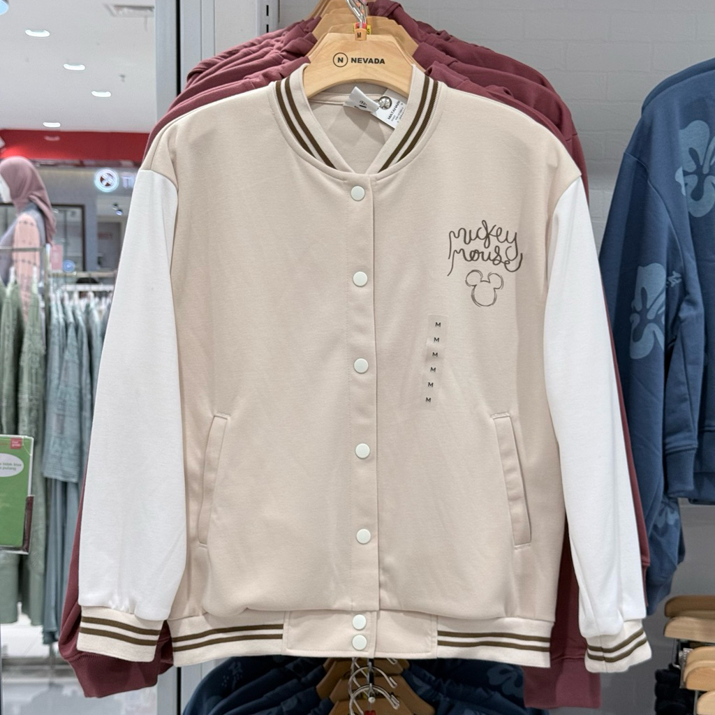 d1isney jacket varsity mickey mouse Wanita S-XL