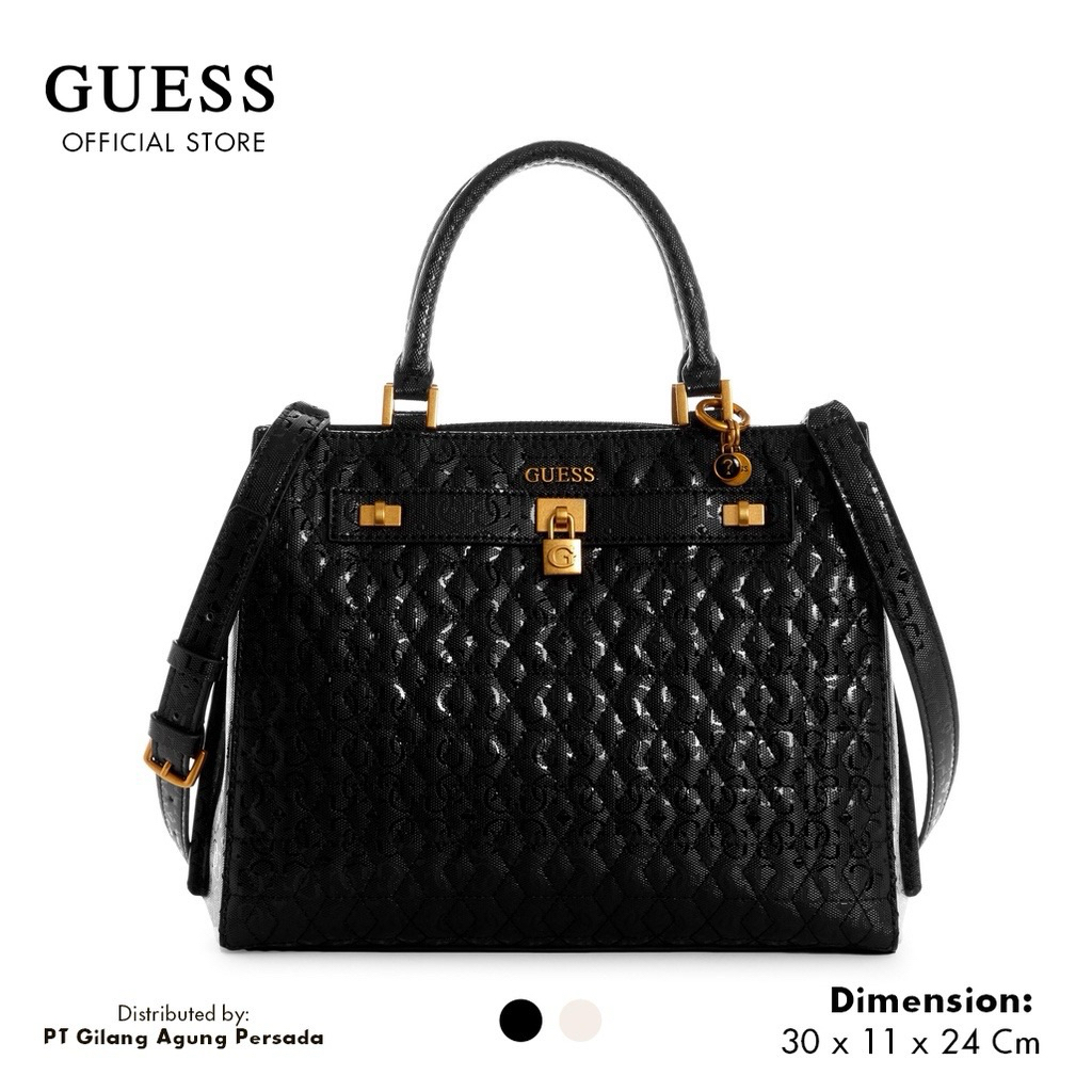 TAS GUESS ORI GLOSSI HITAM