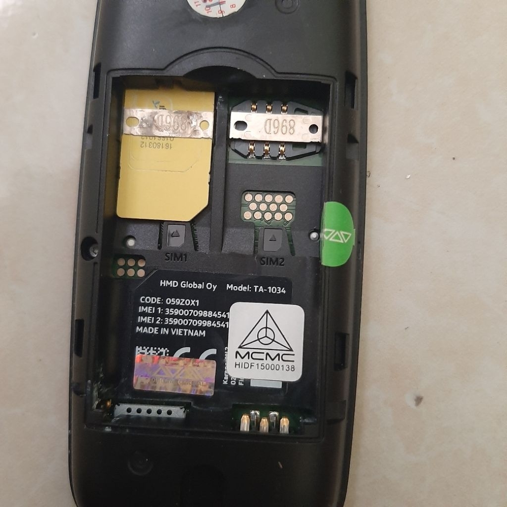 nokia jadul dual sim hp cas like new