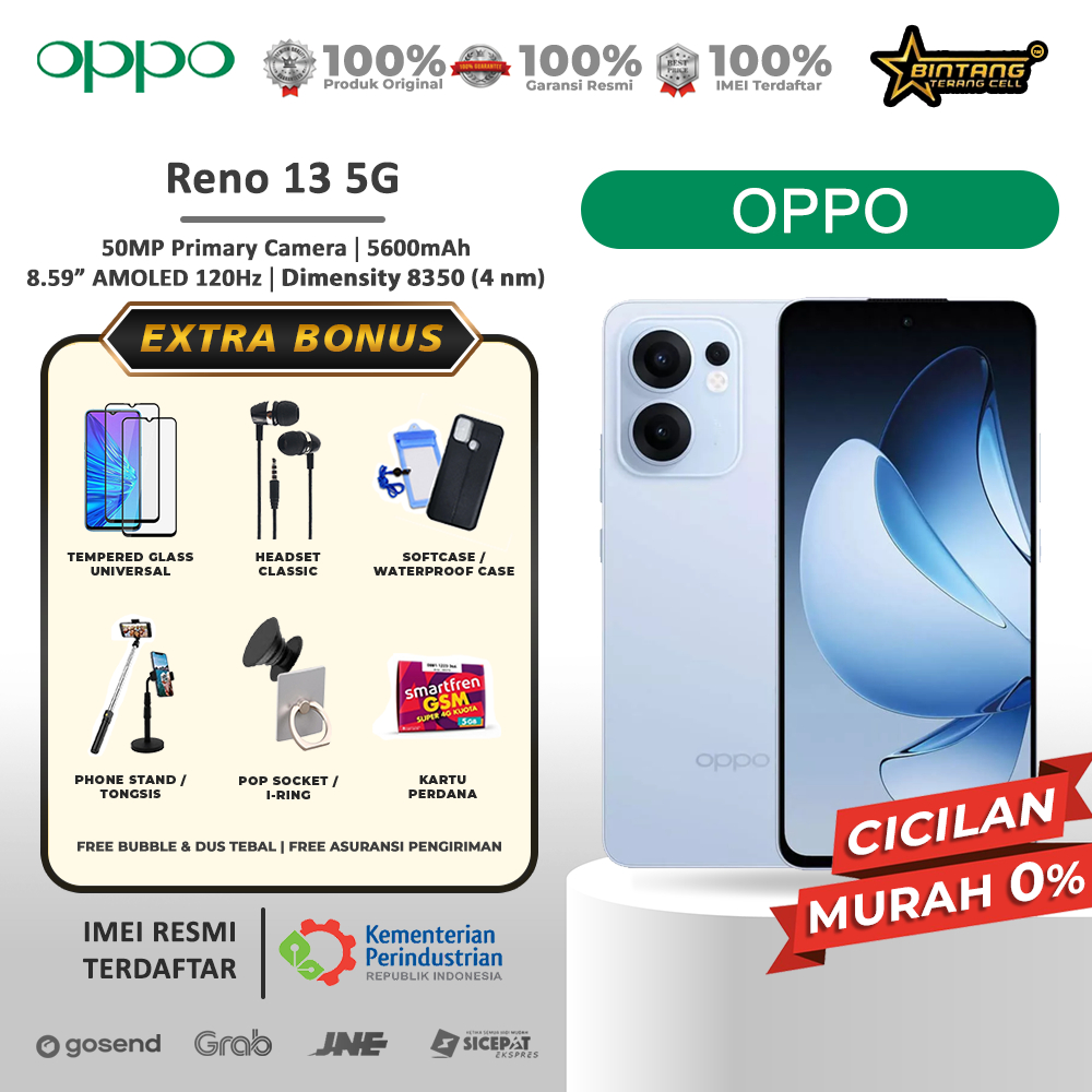 Oppo Reno 13 5G ram 12/512gb reno13 5g ram 12/25gb Garansi Resmi