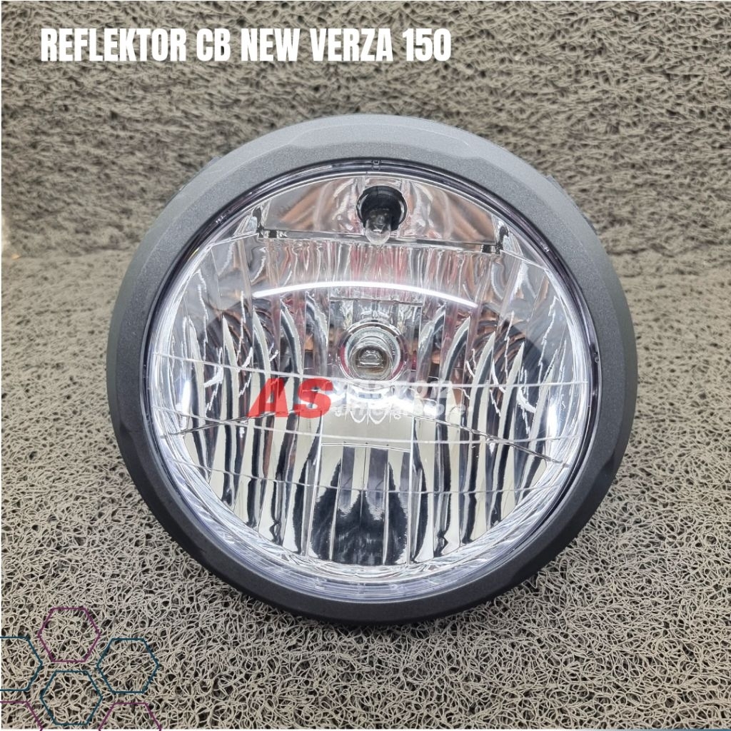 REFLEKTOR LAMPU DEPAN CB NEW VERZA 150 LAMPU DEPAN SET TINGGAL PASANG