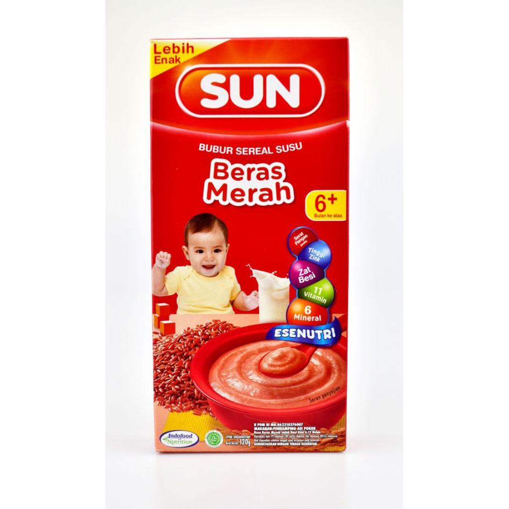 Sun 6+ Bulan Bubur Bayi Beras Merah Box 120 gram