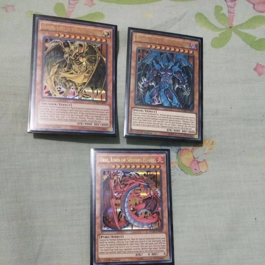 kartu Yugioh tiga dewa uria hamon raviel DUSA