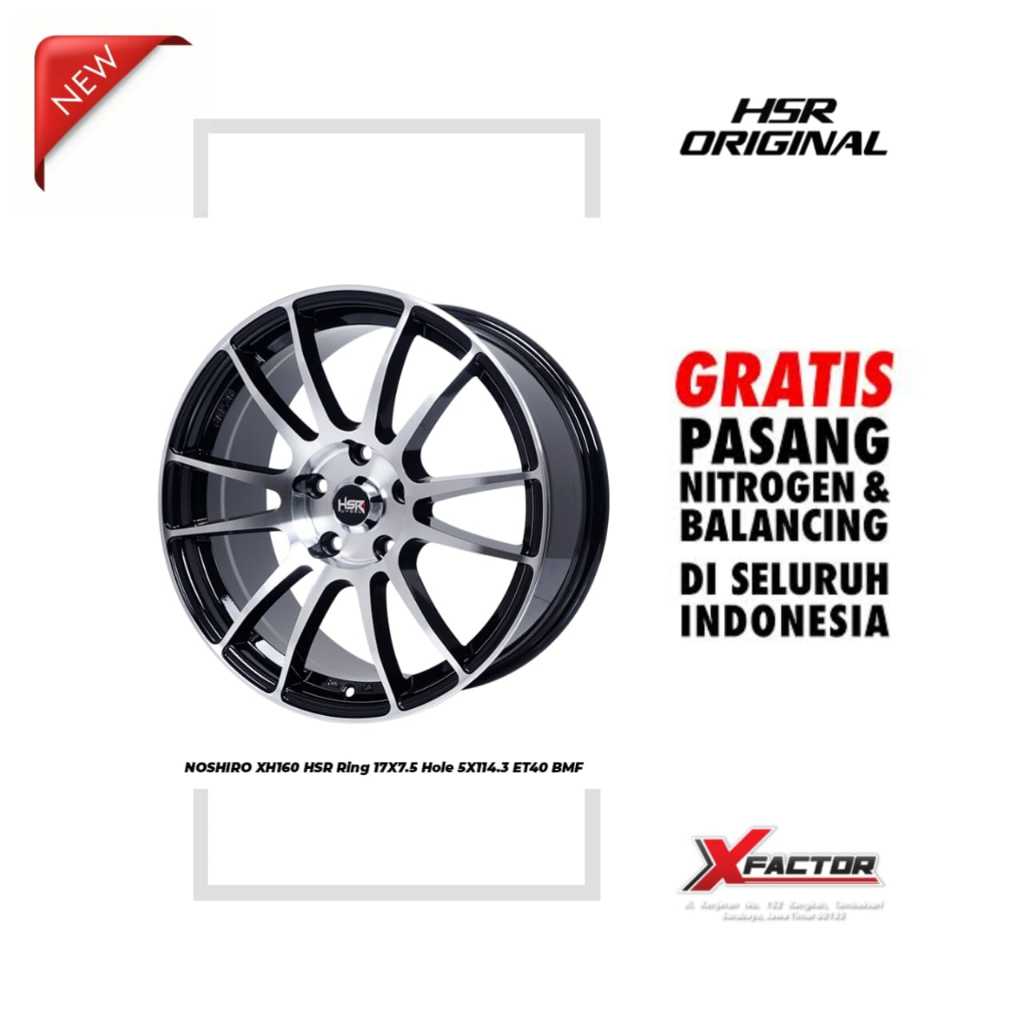 VELG MOBIL HSR R17 HSR NOSHIRO R17X7.5 H 5X114,3 ET40 BMF