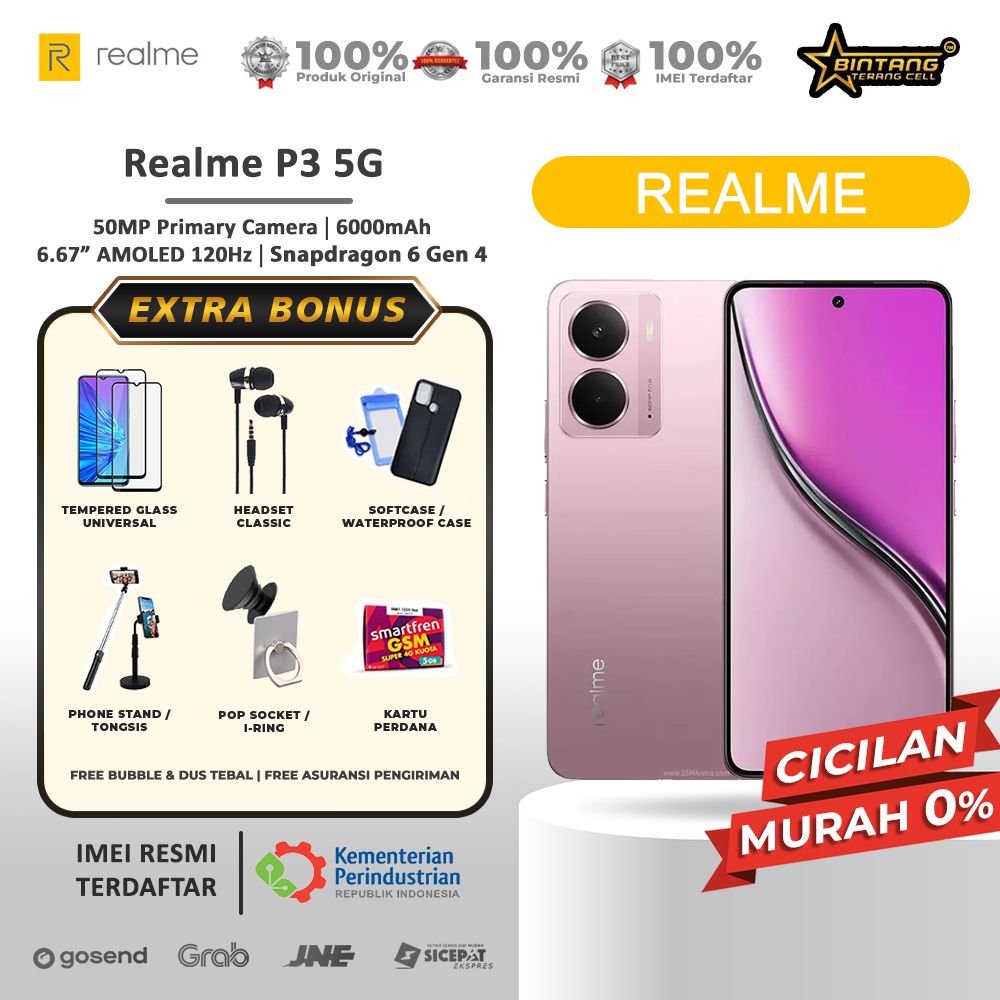 Realme P3 5G RAM 12/256GB Garansi Resmi