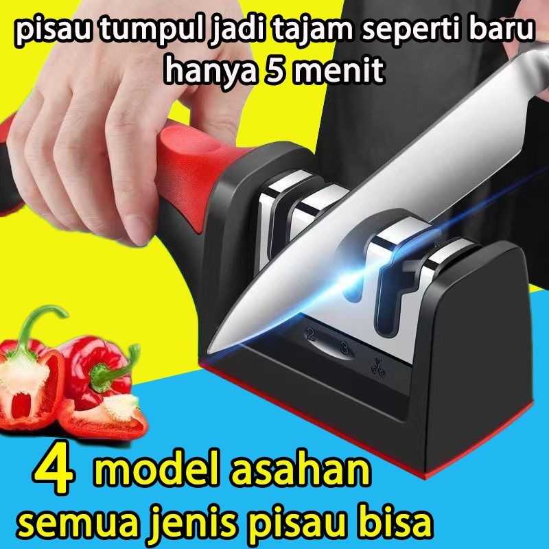 [ ASLI ] Premium Alat Pengasah Pisau Dan Gunting Stainless Alat Asah Pisau