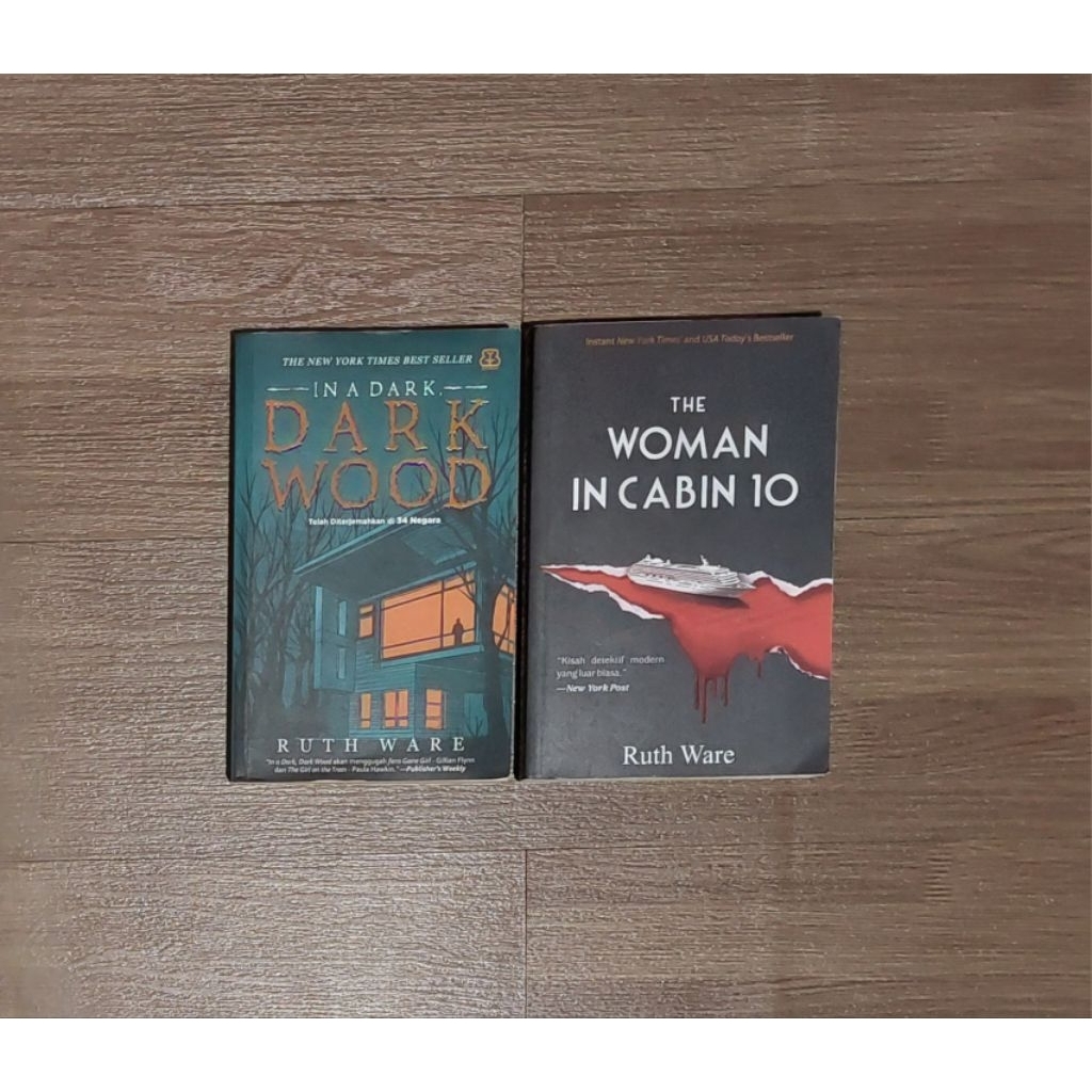 Novel Ruth Ware Set (The Woman in Cabin 10 & In a Dark, Dark Wood) - Ruth Ware