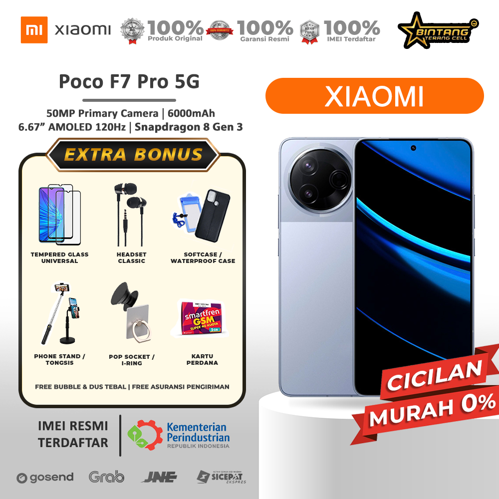 Xiaomi Poco F7 Pro Ram 12/512 GB snapdragon 8s gen 3 Garansi Resmi
