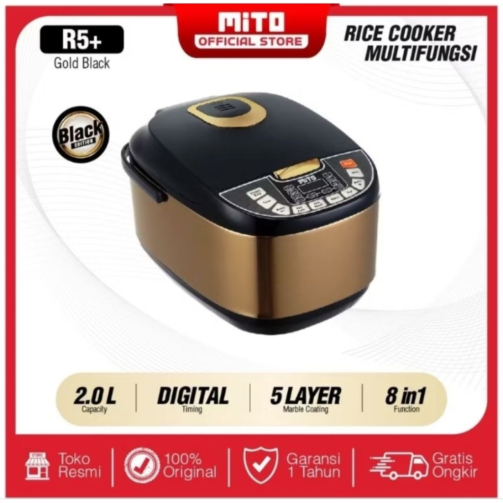 MITO Digital Rice Cooker R5+ Magic Com Penanak