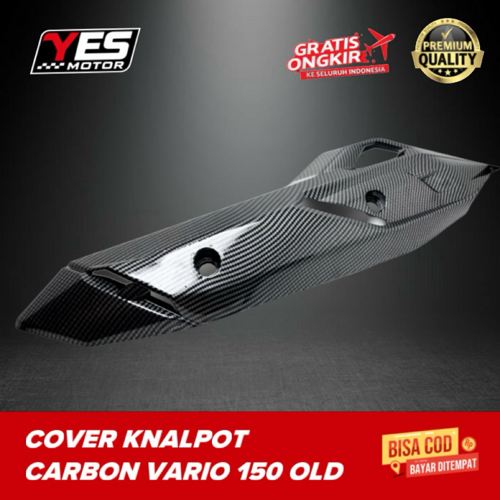 TUTUP KNALPOT VARIO 150 OLD CARBON • Tameng Knalpot Carbon Karbon Vario 125 150 Old Vario Old Cover 