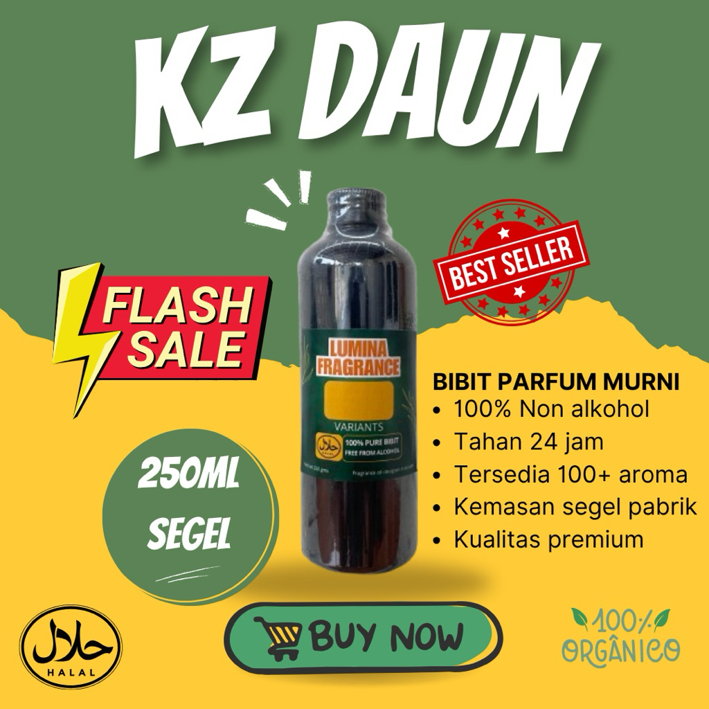 KENZO DAUN - Bibit Parfum Murni Segel Pabrik 250ml Original Premium | Minyak Wangi Import Grade A Ta