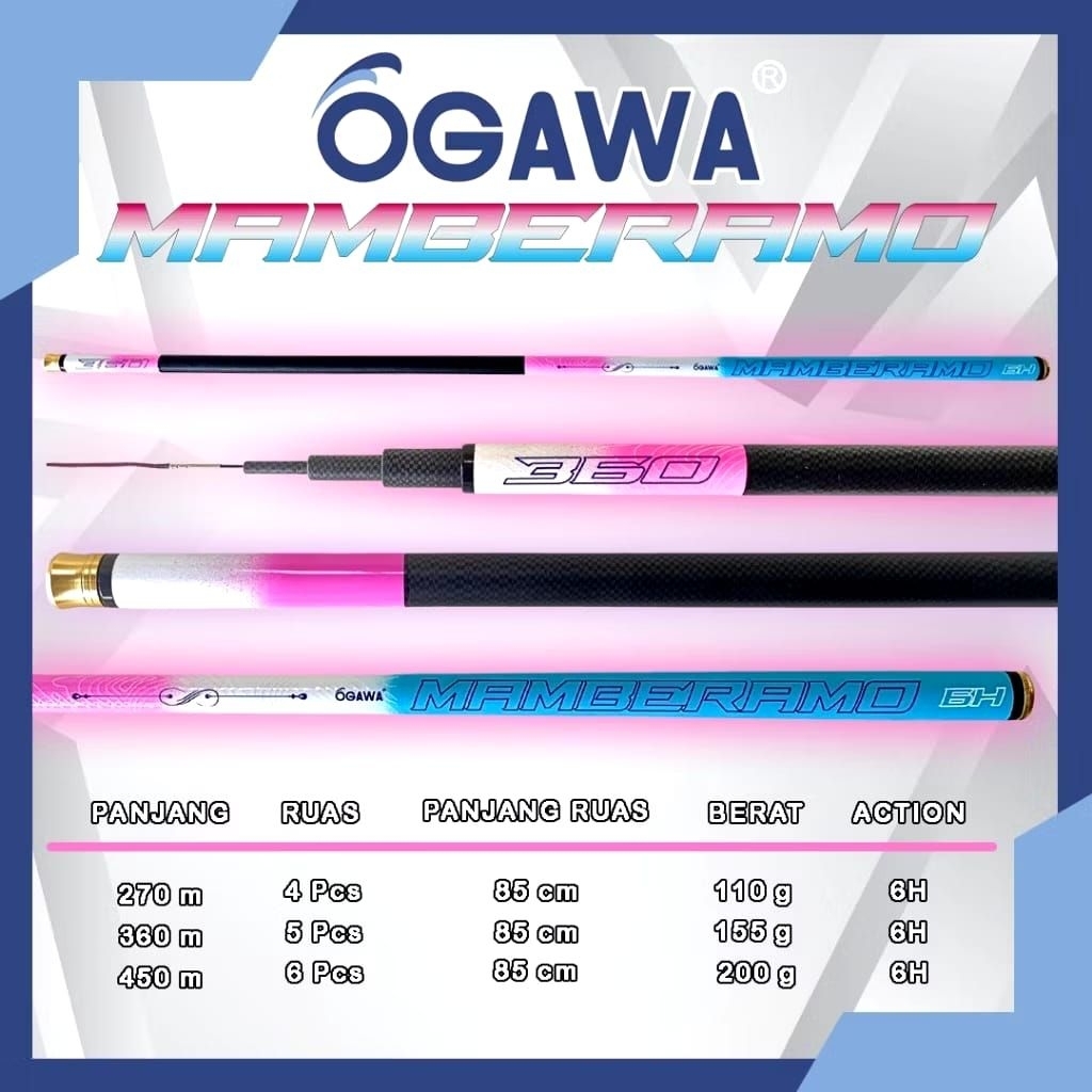 tegek Ogawa Mamberamo 270/300/360/450 packing pipa pvc