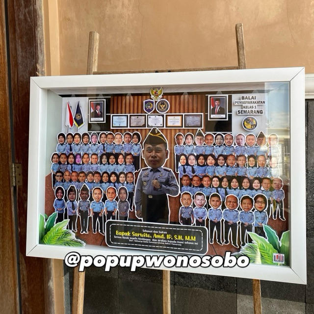 Scrapframe Pop Up Frame 3d Hadiah Perpisahan Kantor, Kado Guru, dan Merchandise Komunitas