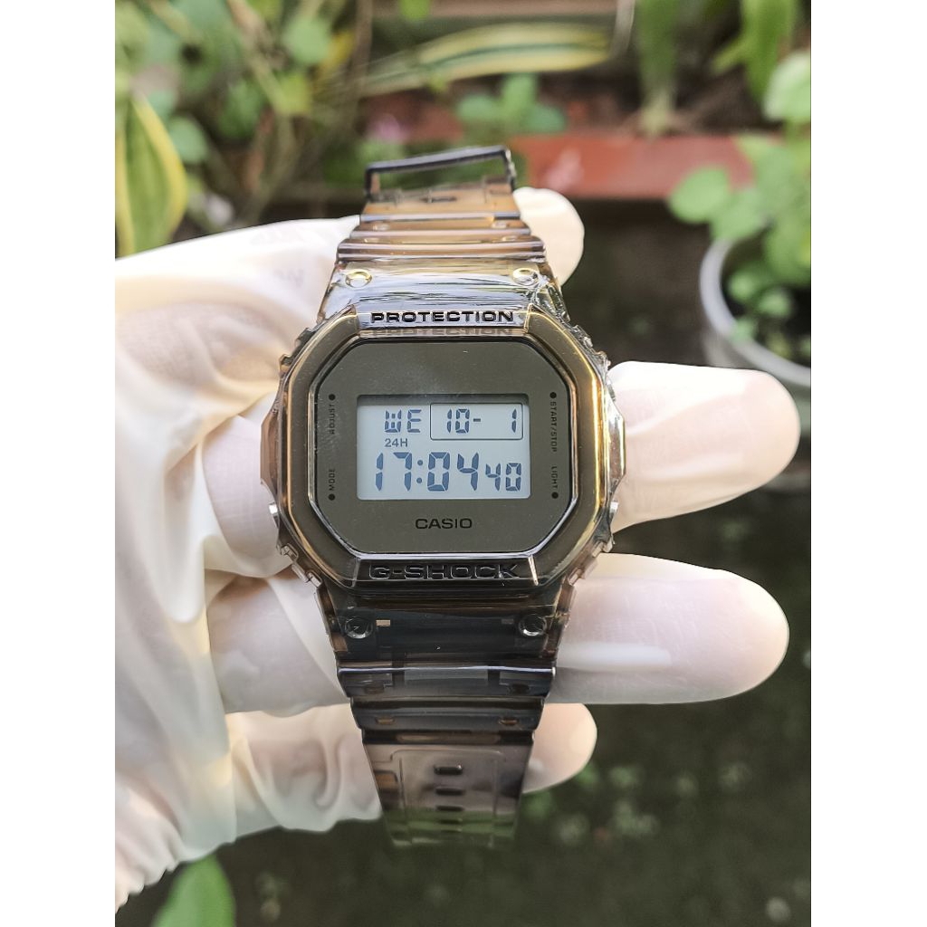 (Harga Net) Jam Tangan Casio G-Shock DW-5600SK All Original Versi BNB Jelly Transparan Bawaan Fungsi