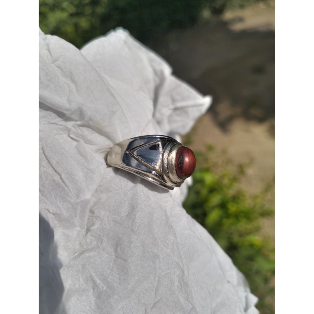 Cincin Akik Kayu Wunglen SA Original kode no 9