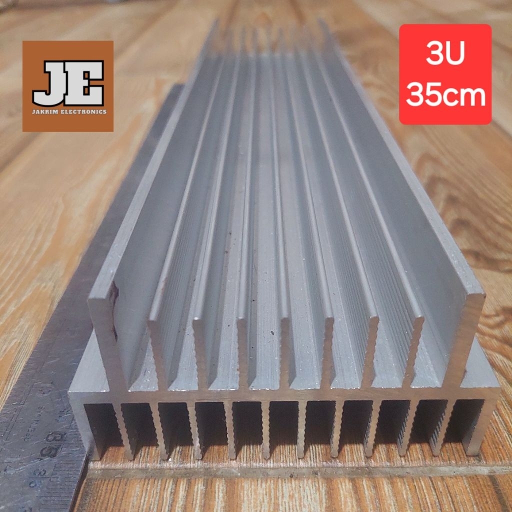 Heatsink Headsink 3U 35cm Pendingin Transistor Super Tebal