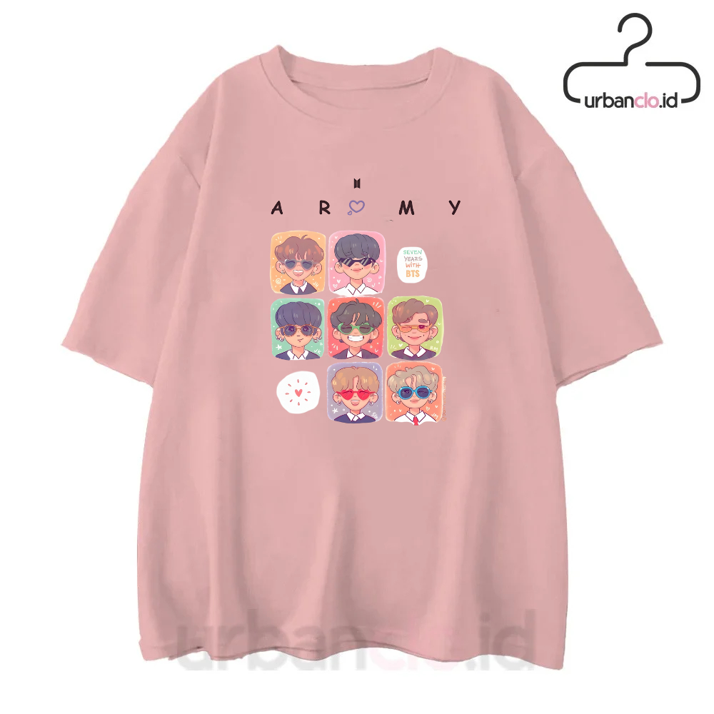 Urbanclo - BTS4 Kaos BTS, Kaos BTS Oversize, Kaos Jungkook, Baju Kaos BTS, Kaos Jungkook Oversize, B