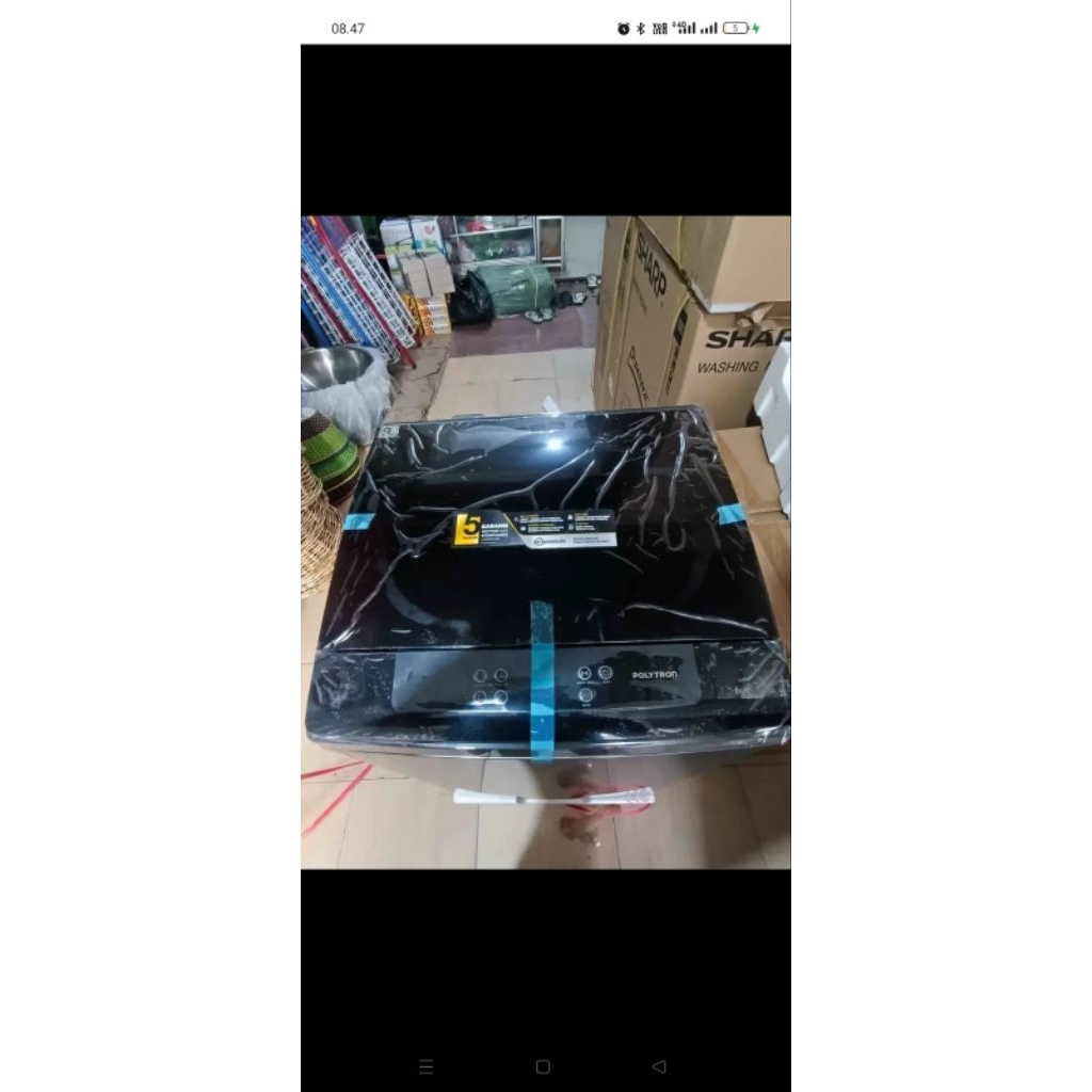 mesin cuci 1 tabung merk Polytron 8kg