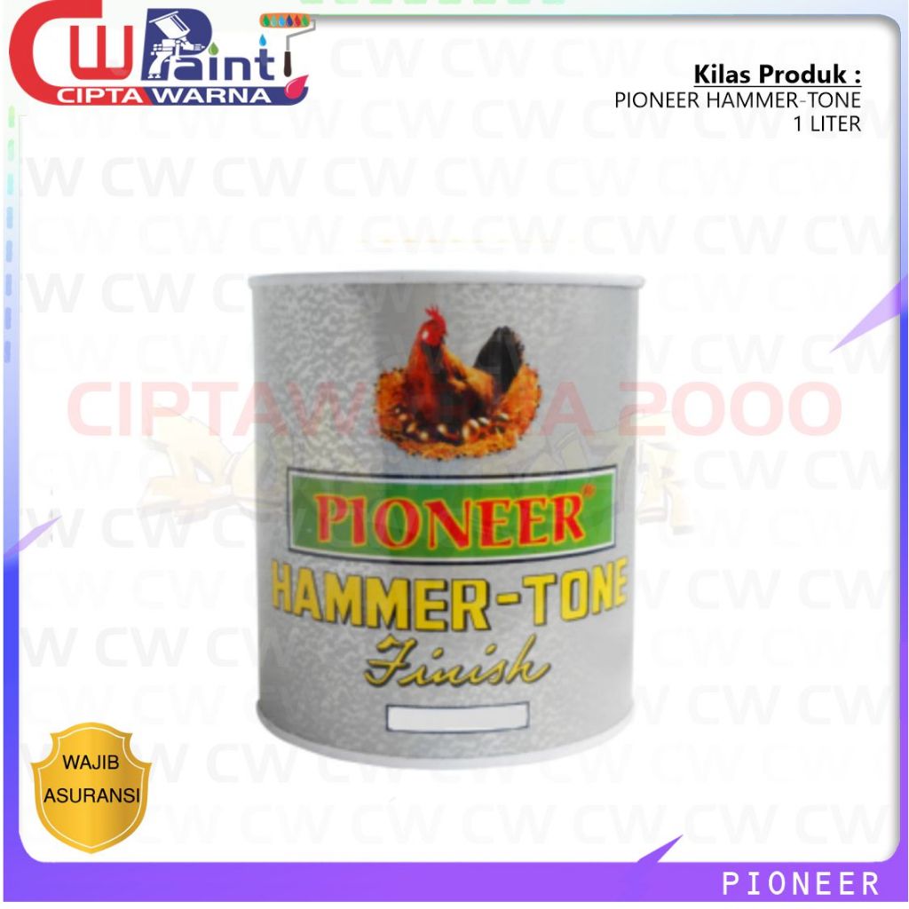 Pioneer Hammertone Cat Rolling door  Anti Karat Cat besi  Duco cat kulit jeruk Standar 1 Liter - CWK