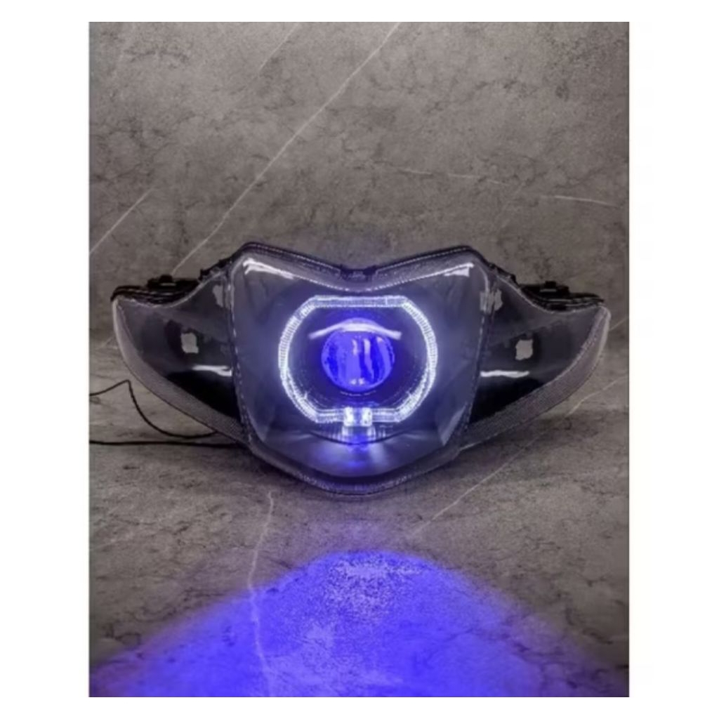 Reflektor Lampu Depan Revo Absolute 110 Biled 4,5 Inci Fullset Mika Reflektor