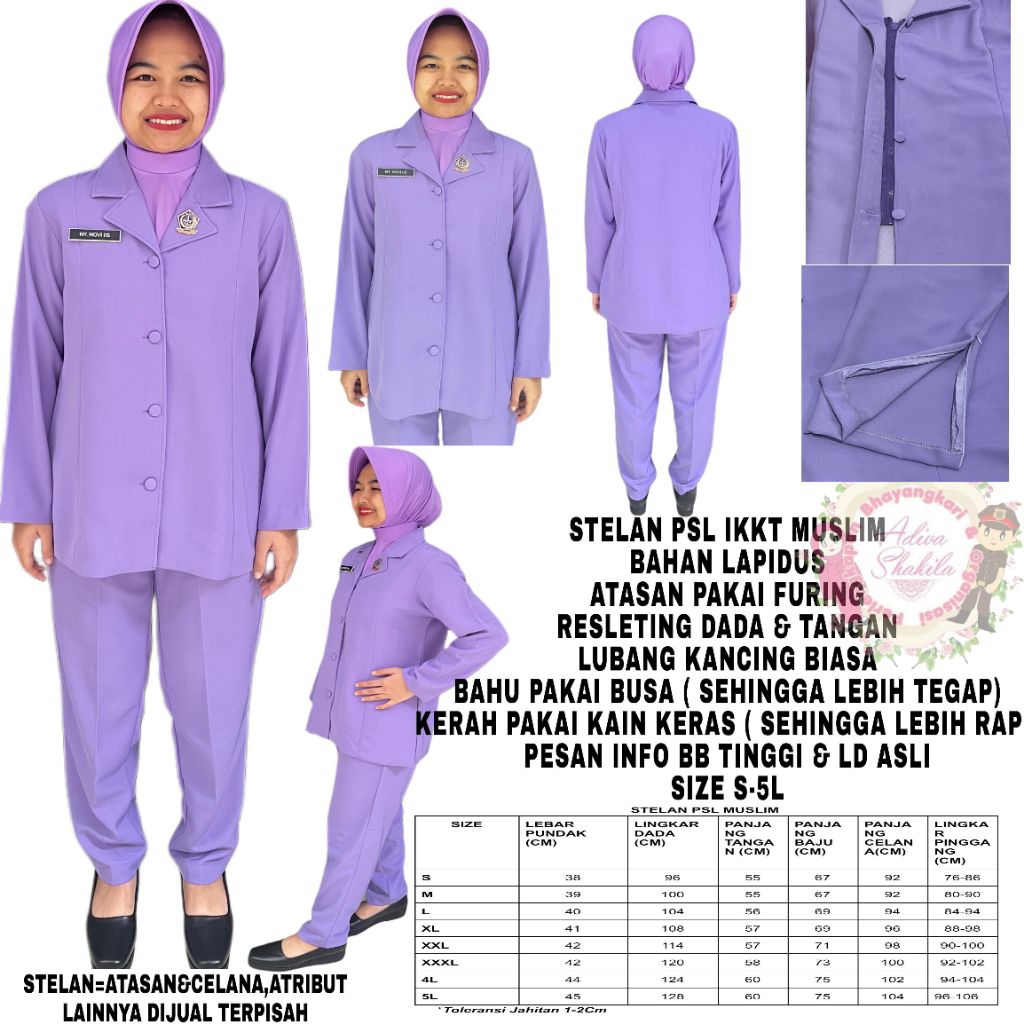 ADIVA -- STELAN PSL IKKT MUSLIM / CELANA PSL SAJA