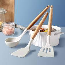 Peralatan Masak Set Silikon/ Peralatan Masak Tahan Panas/ Silicon Spatula