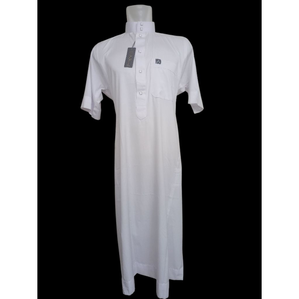 gamis premium pendek / gamis polos pria / gamis import